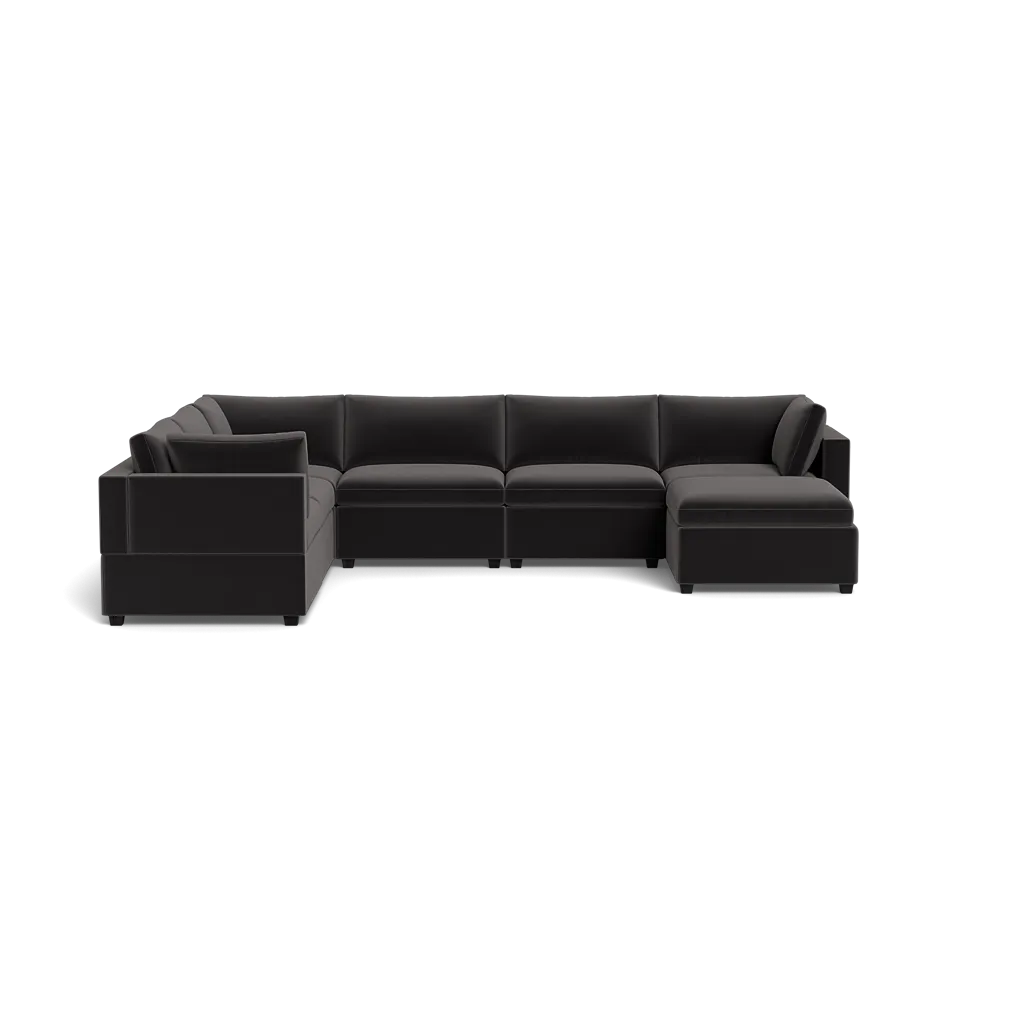 Kova Box Cushion Grand Corner   Ottoman