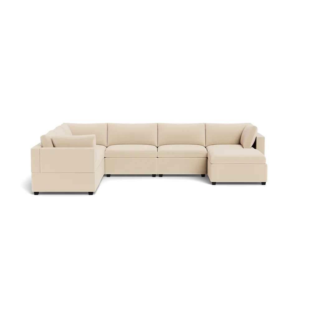 Kova Box Cushion Grand Corner   Ottoman
