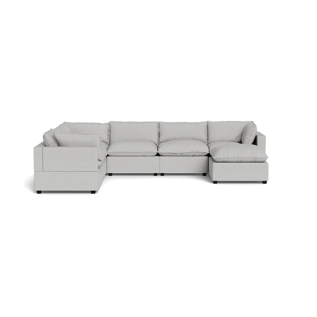Kova Box Cushion Grand Corner   Ottoman