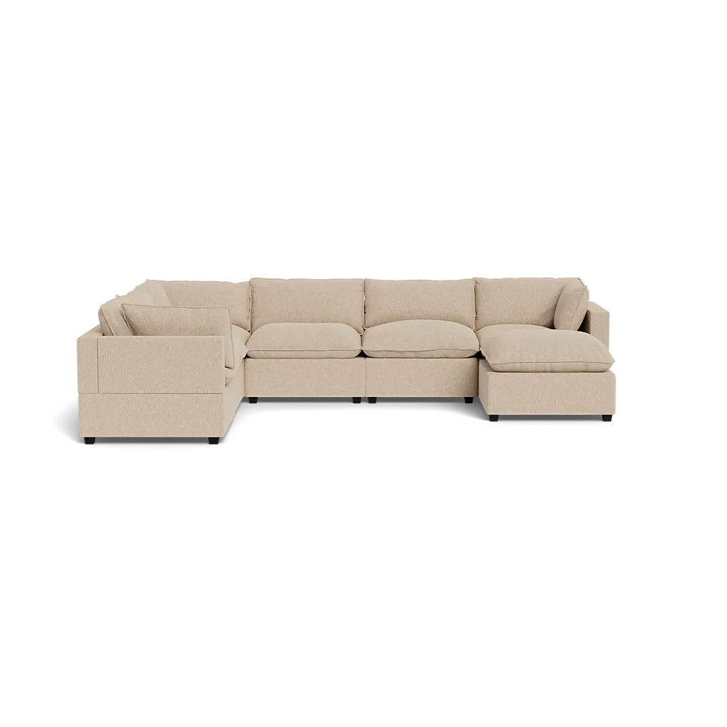 Kova Box Cushion Grand Corner   Ottoman