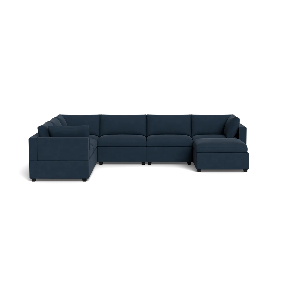 Kova Box Cushion Grand Corner   Ottoman