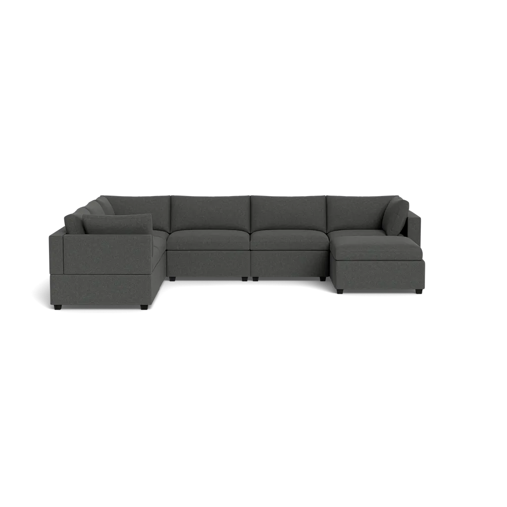 Kova Box Cushion Grand Corner   Ottoman
