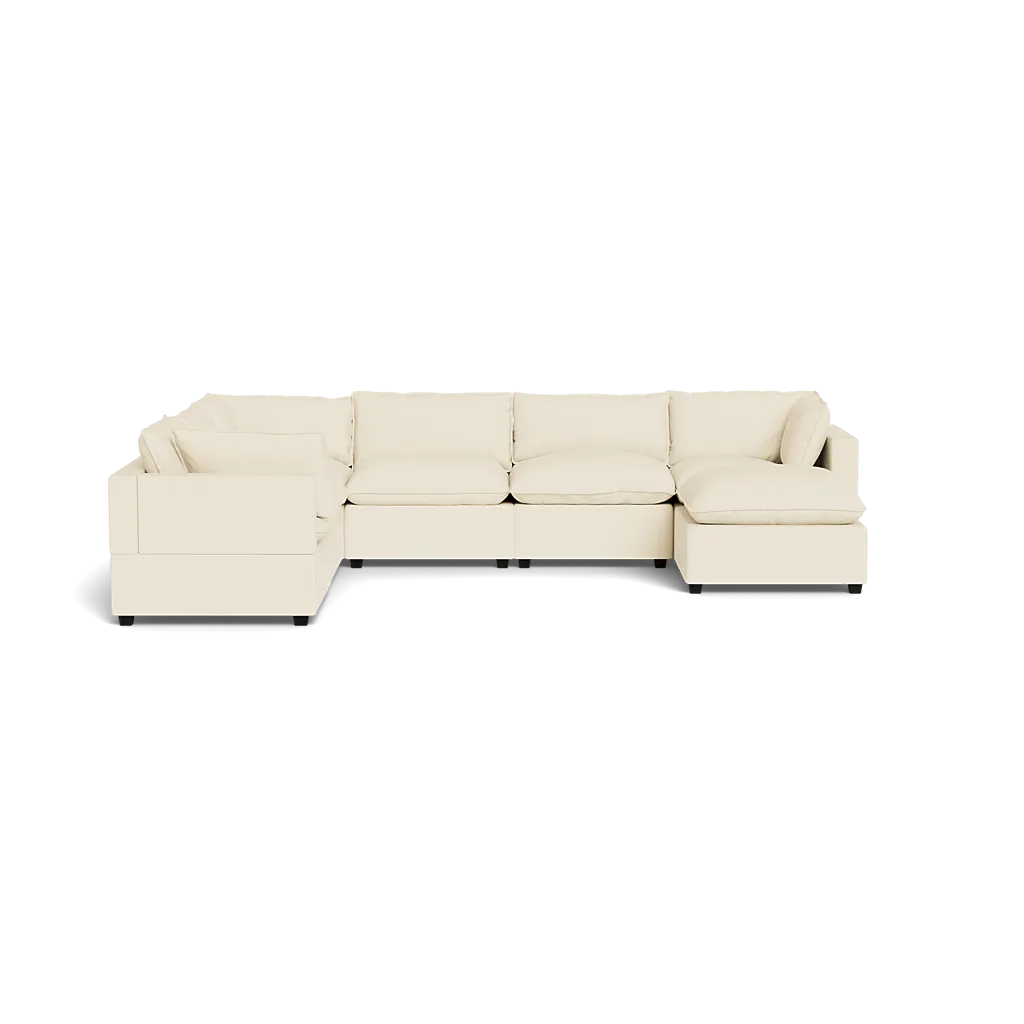Kova Box Cushion Grand Corner   Ottoman