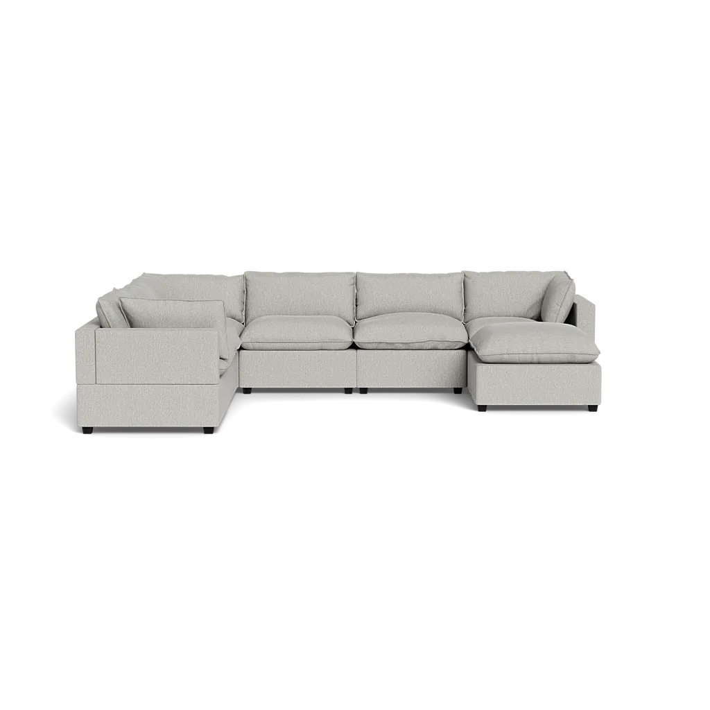 Kova Box Cushion Grand Corner   Ottoman