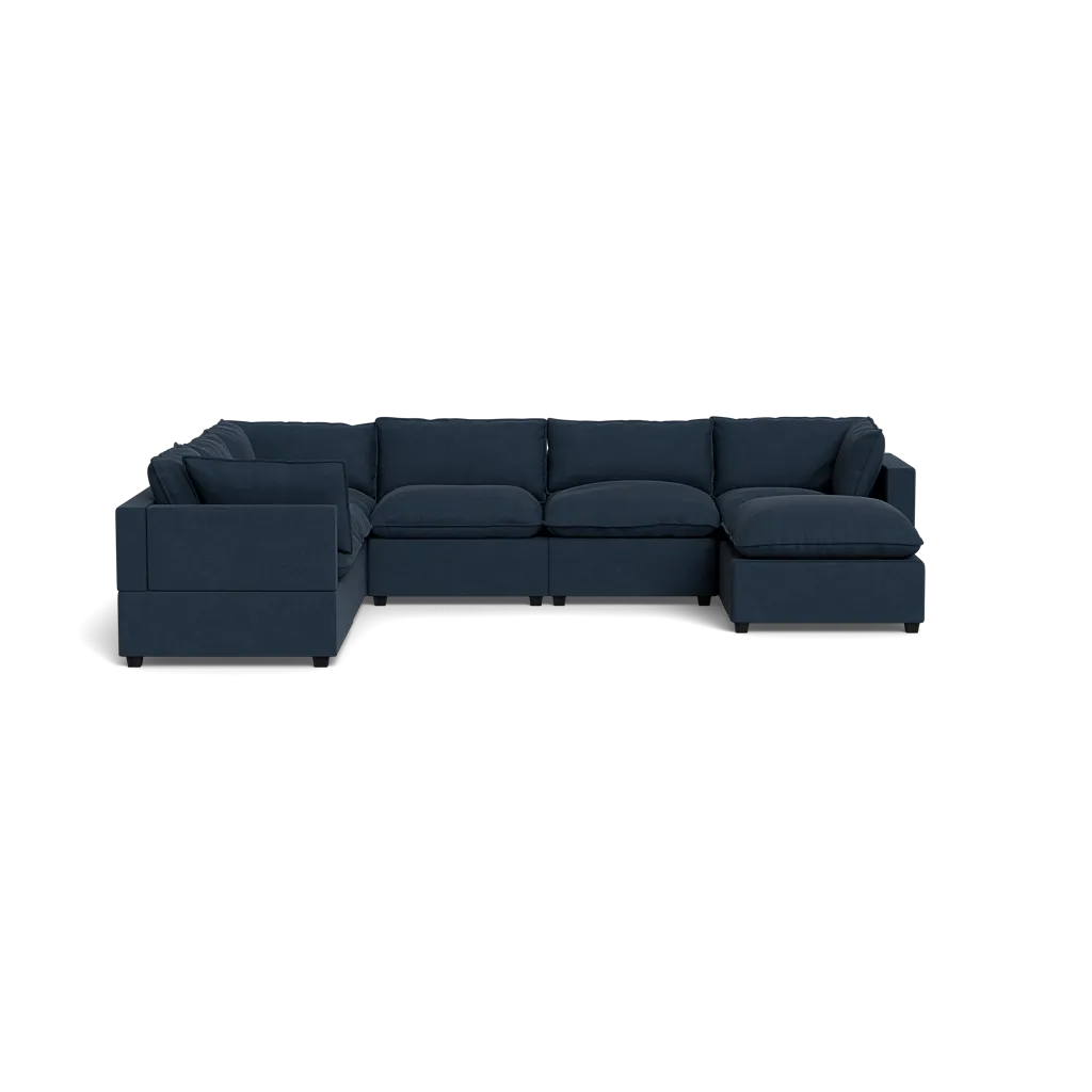Kova Box Cushion Grand Corner   Ottoman