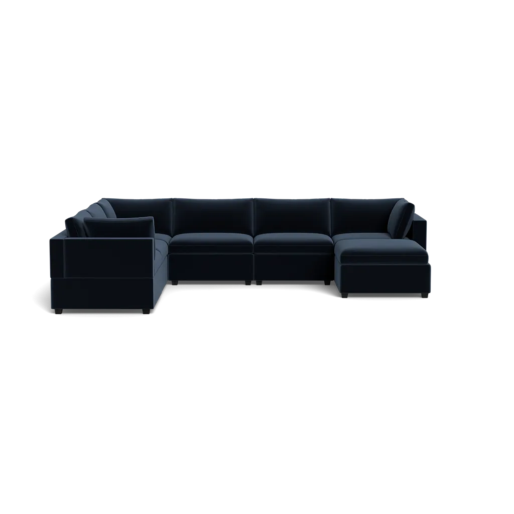 Kova Box Cushion Grand Corner   Ottoman
