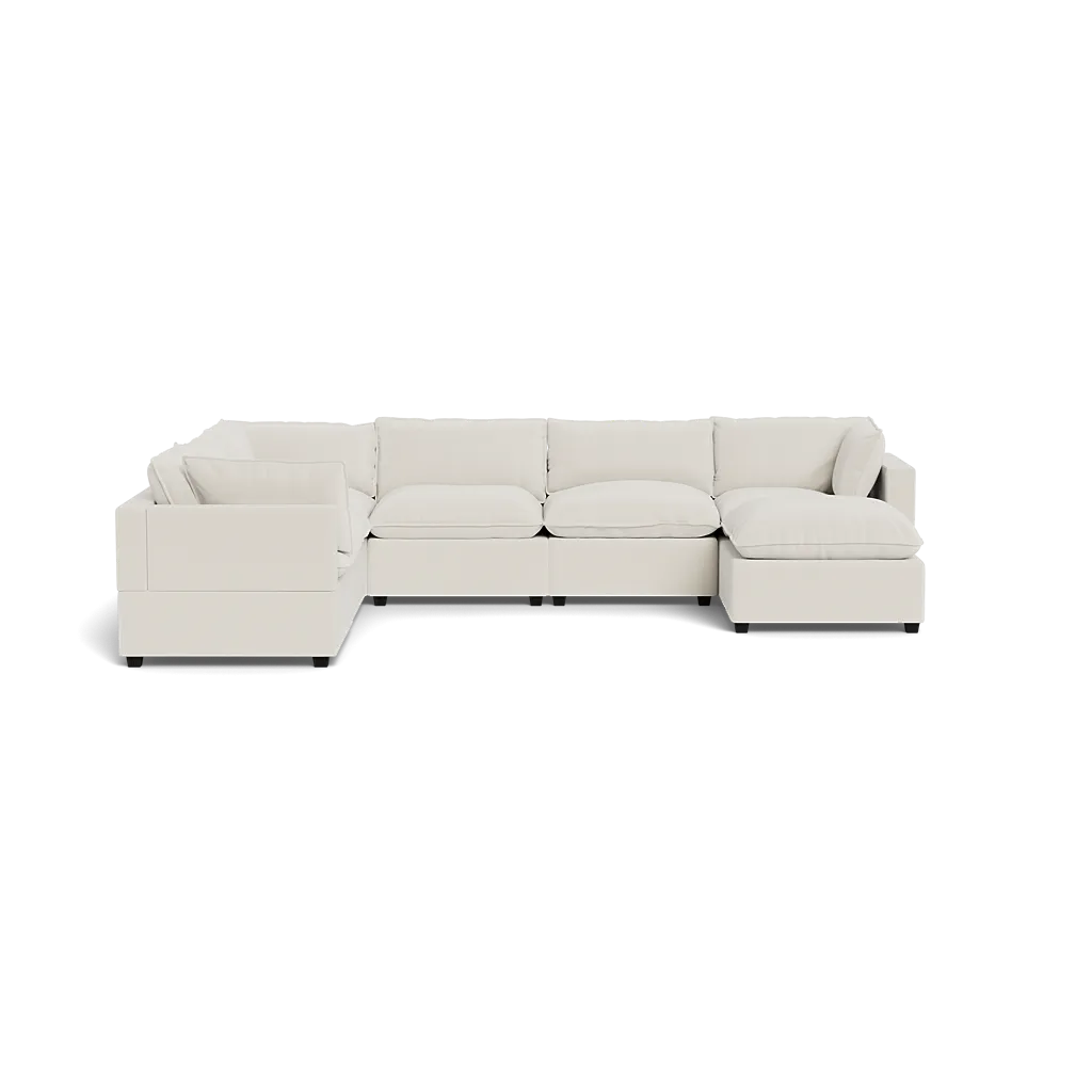 Kova Box Cushion Grand Corner   Ottoman