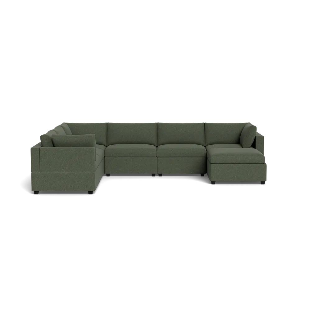 Kova Box Cushion Grand Corner   Ottoman