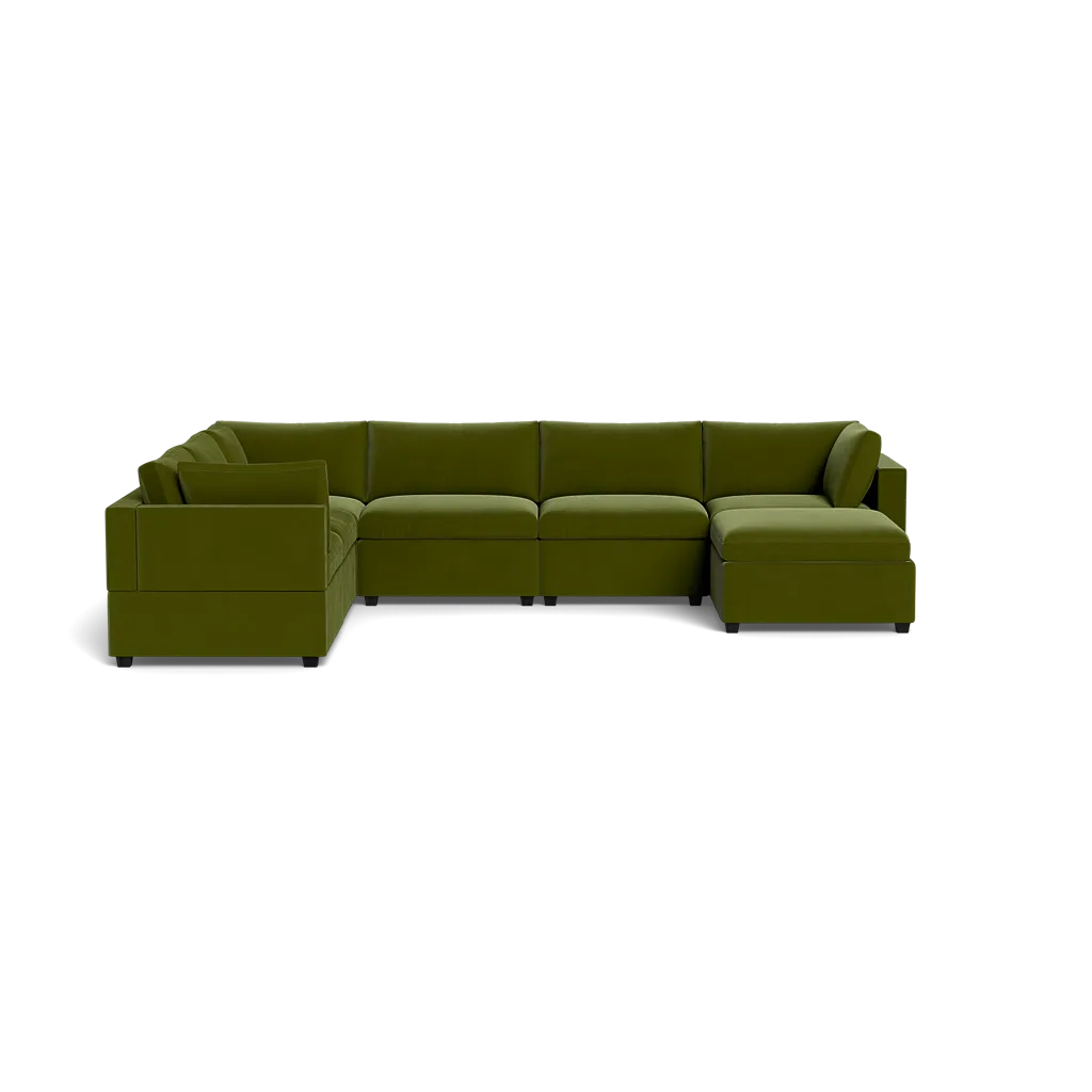 Kova Box Cushion Grand Corner   Ottoman