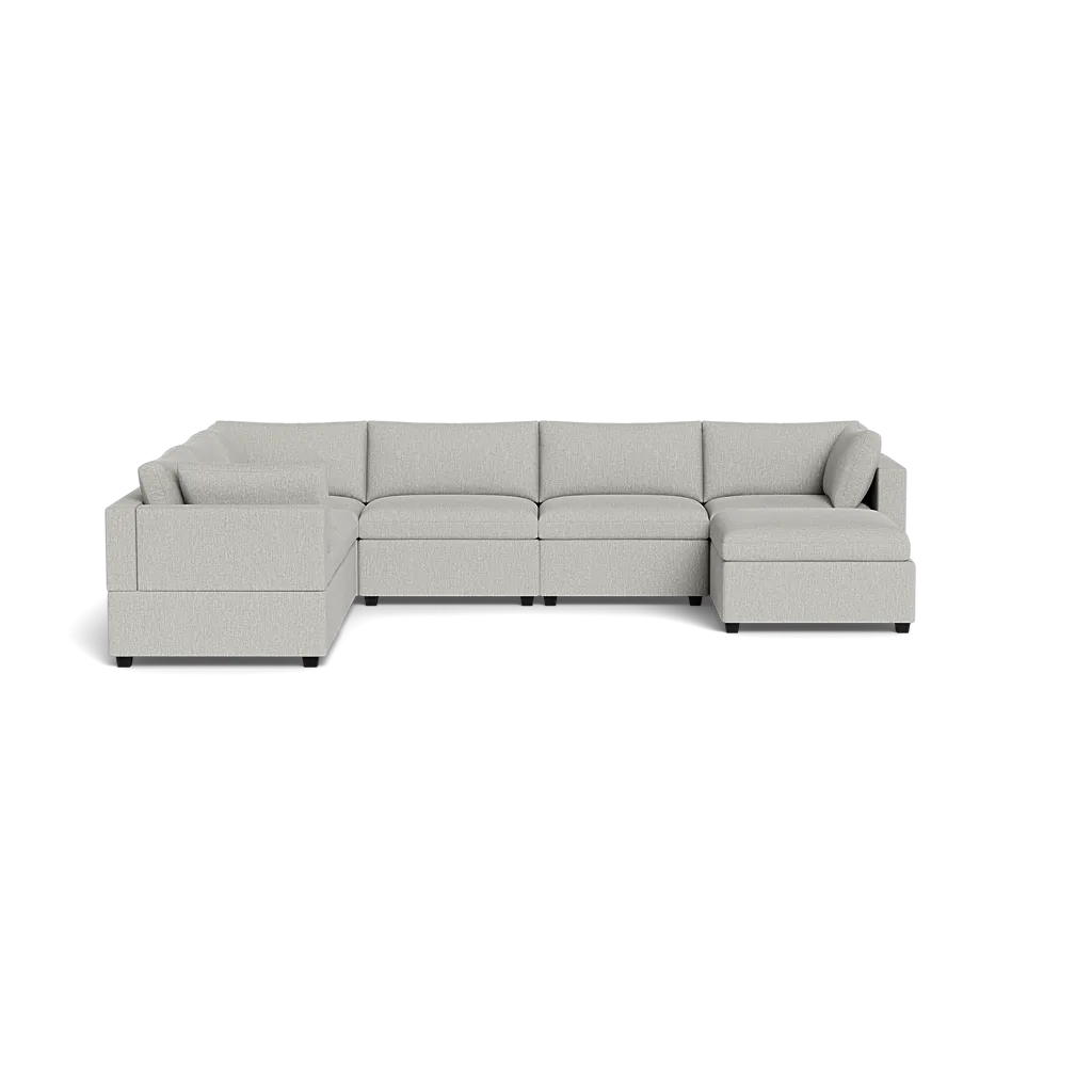 Kova Box Cushion Grand Corner   Ottoman