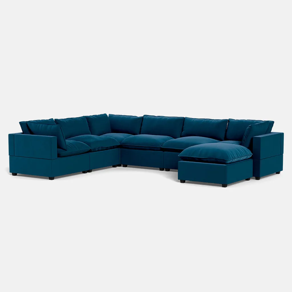 Kova Box Cushion Grand Corner   Ottoman