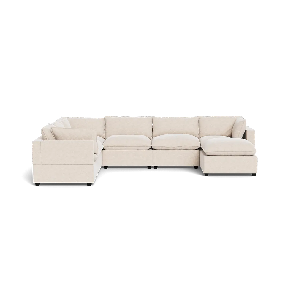 Kova Box Cushion Grand Corner   Ottoman