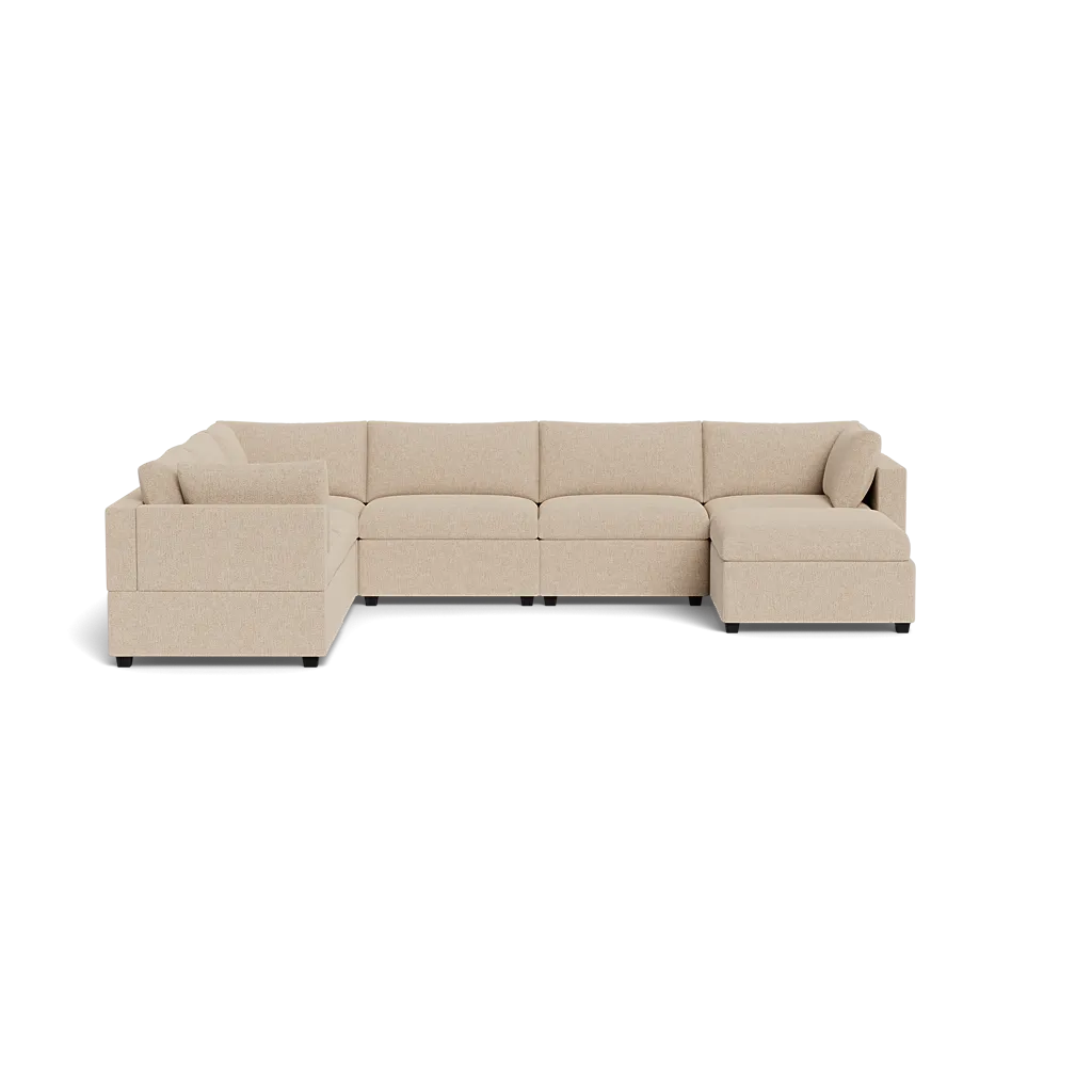 Kova Box Cushion Grand Corner   Ottoman