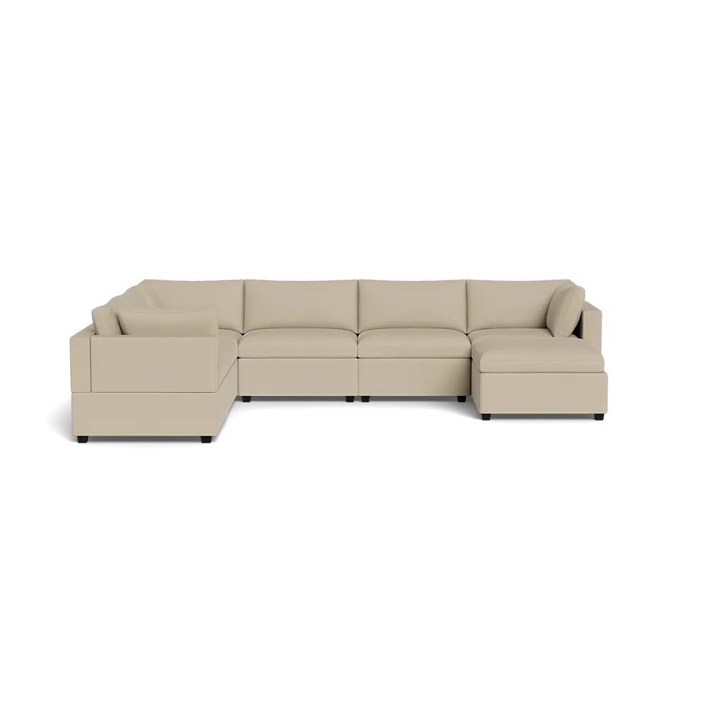 Kova Box Cushion Grand Corner   Ottoman