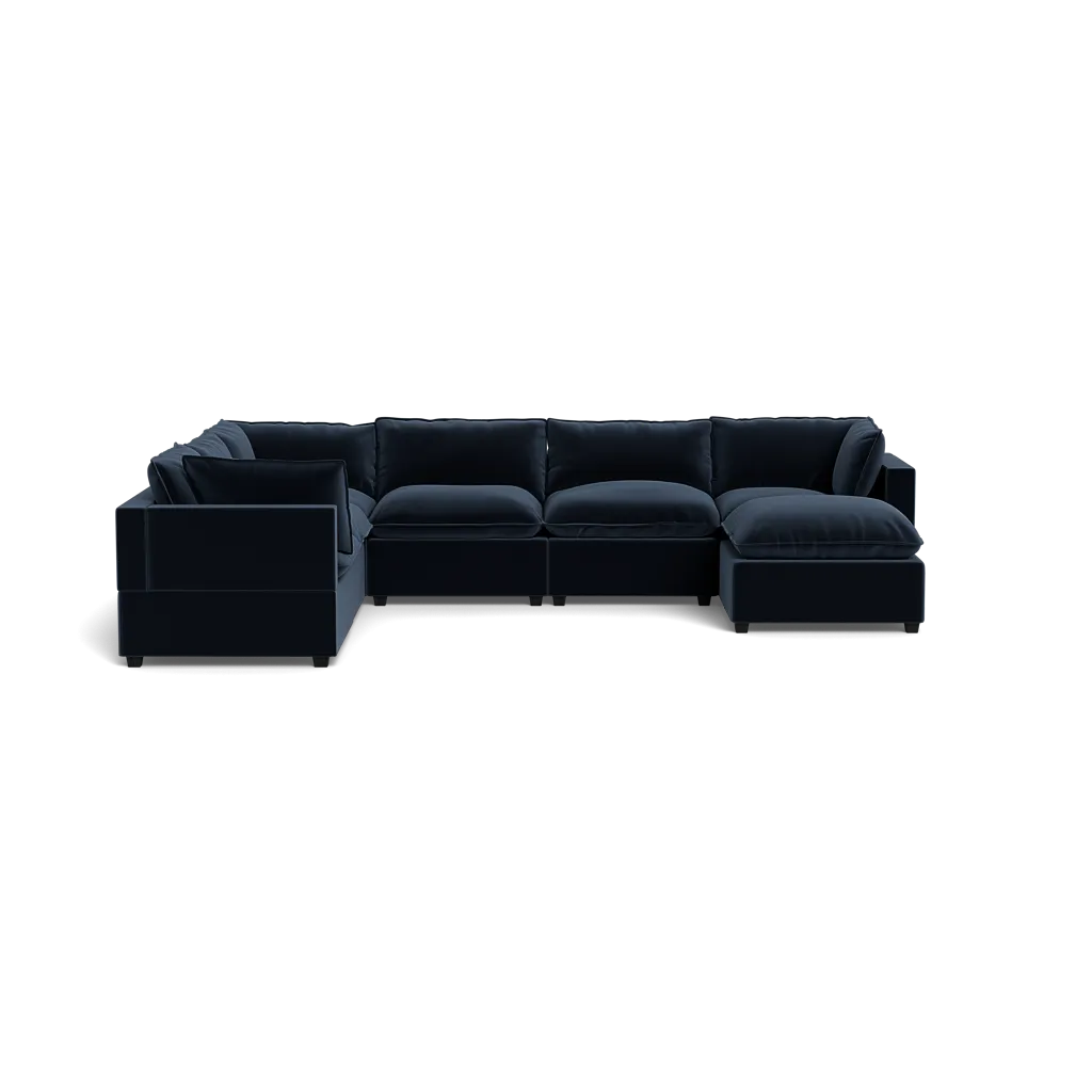 Kova Box Cushion Grand Corner   Ottoman