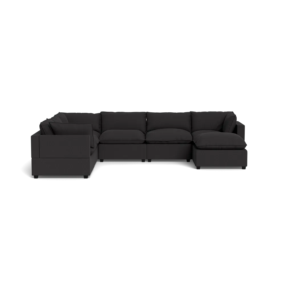 Kova Box Cushion Grand Corner   Ottoman