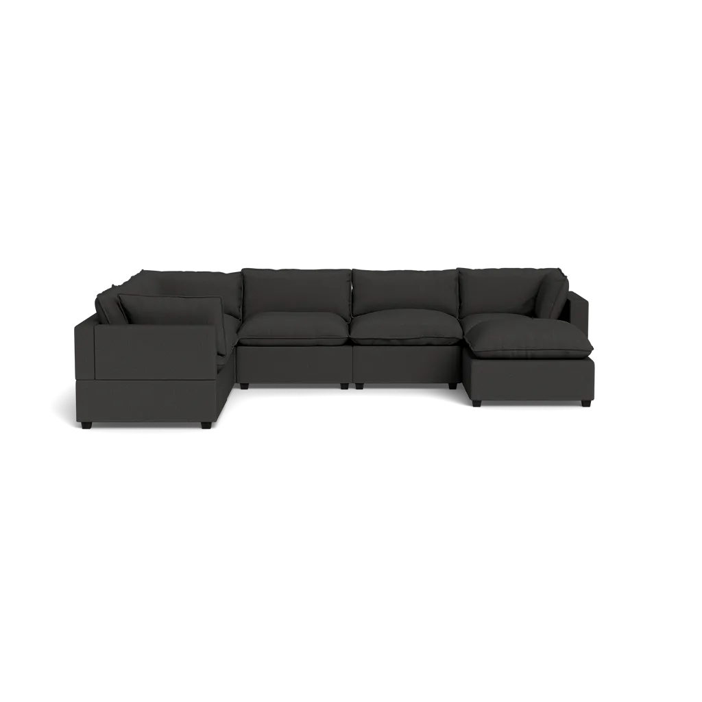 Kova Box Cushion Grand Corner   Ottoman