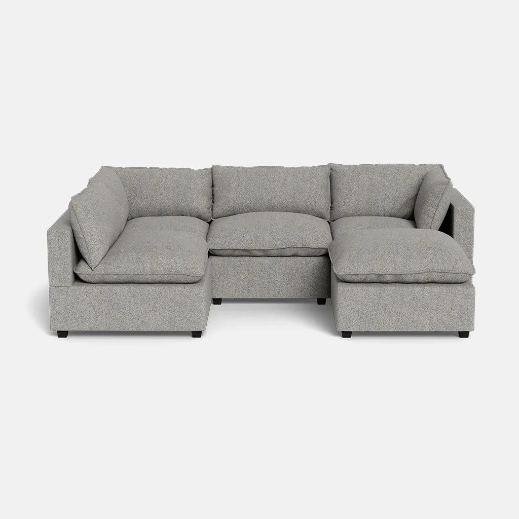 Kova Box Cushion L-Shape   Ottoman