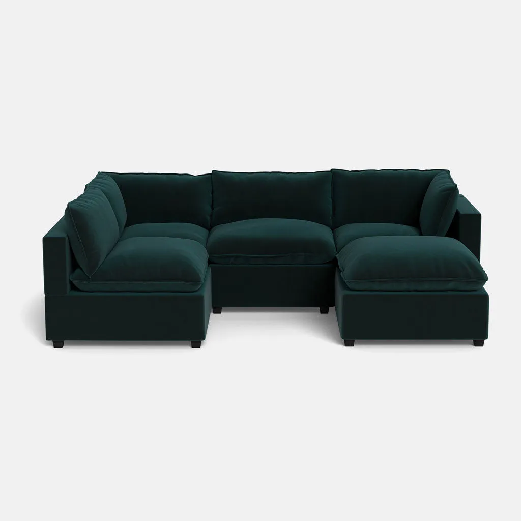 Kova Box Cushion L-Shape   Ottoman