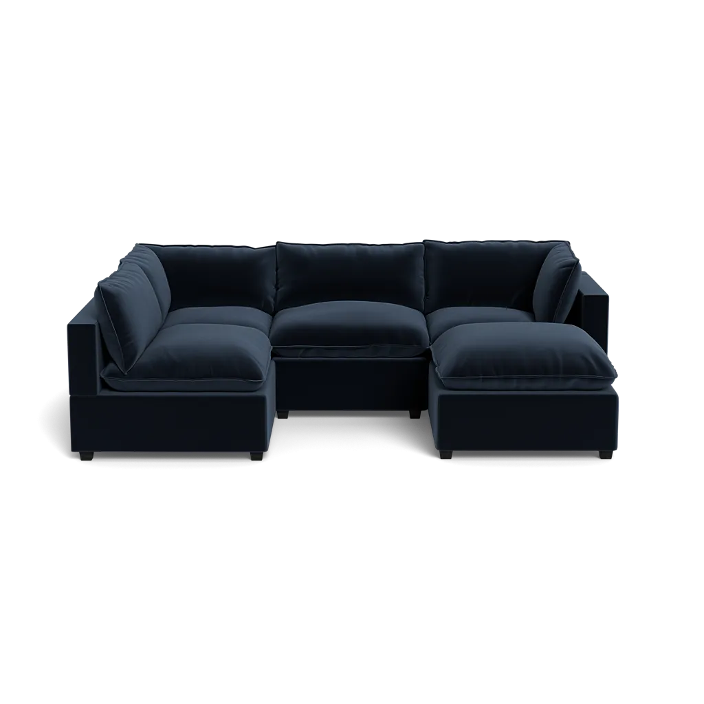 Kova Box Cushion L-Shape   Ottoman