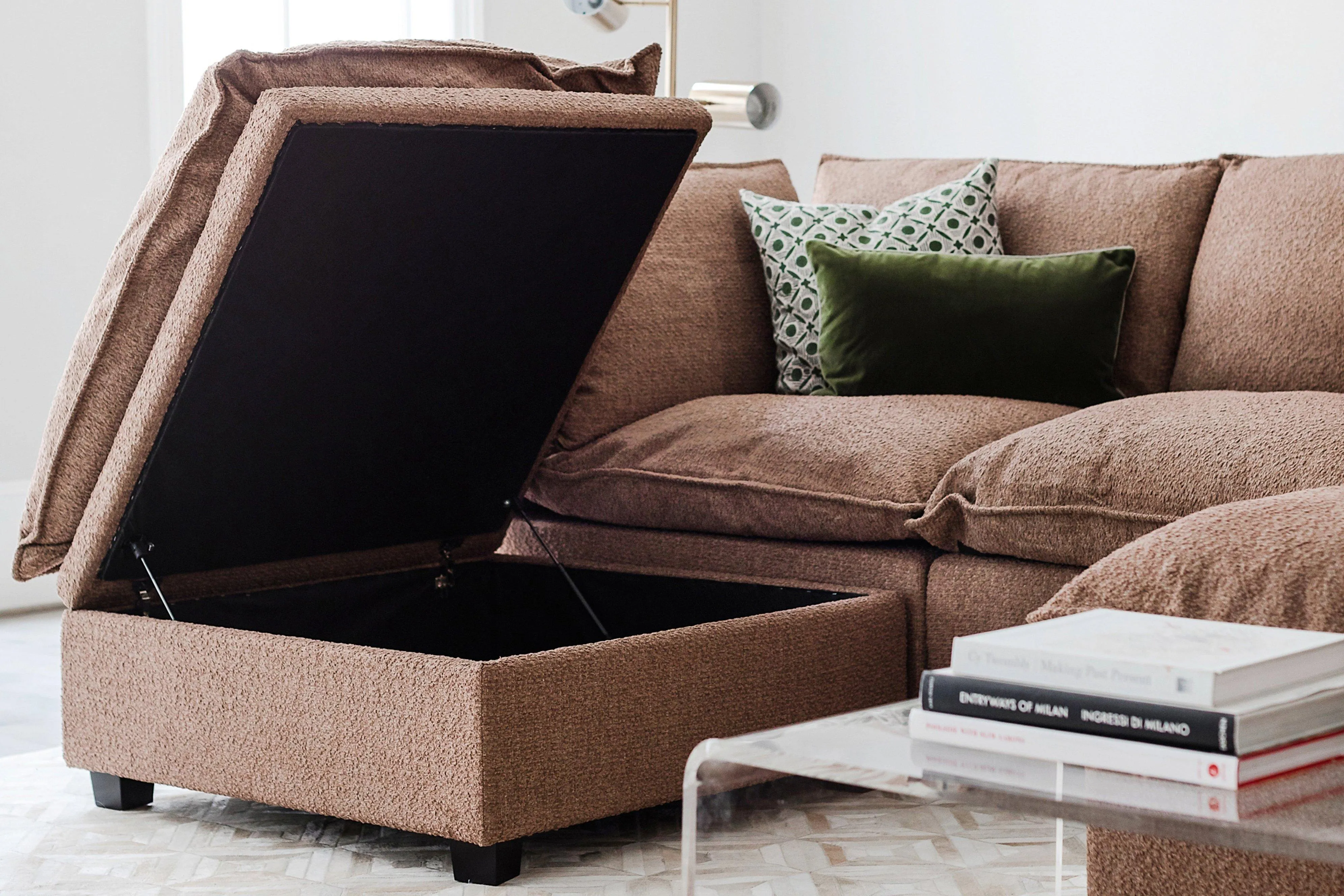 Kova Box Cushion L-Shape   Ottoman