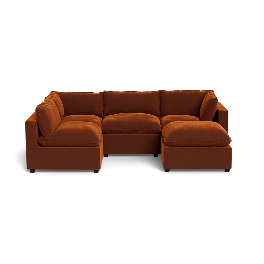 Kova Box Cushion L-Shape   Ottoman