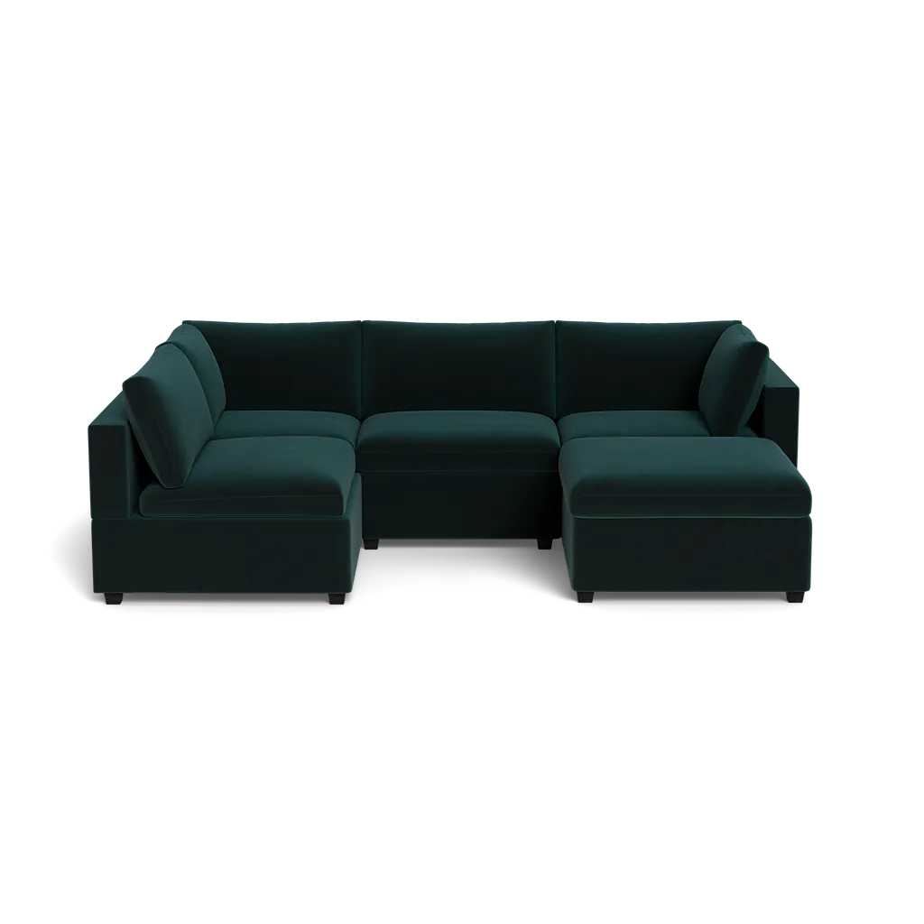 Kova Box Cushion L-Shape   Ottoman