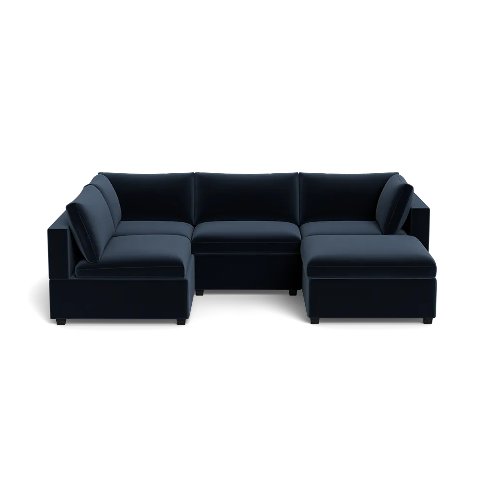 Kova Box Cushion L-Shape   Ottoman