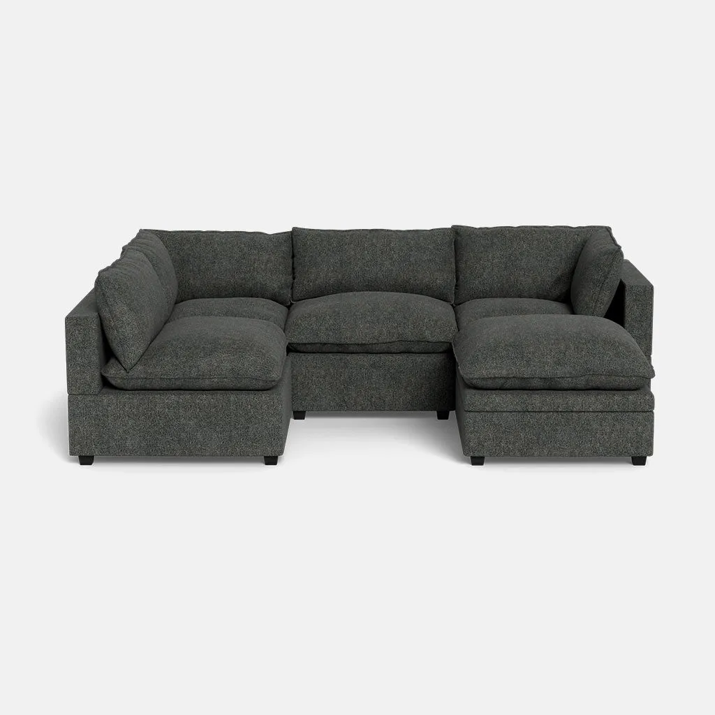 Kova Box Cushion L-Shape   Ottoman