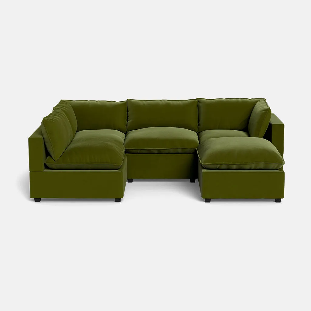 Kova Box Cushion L-Shape   Ottoman