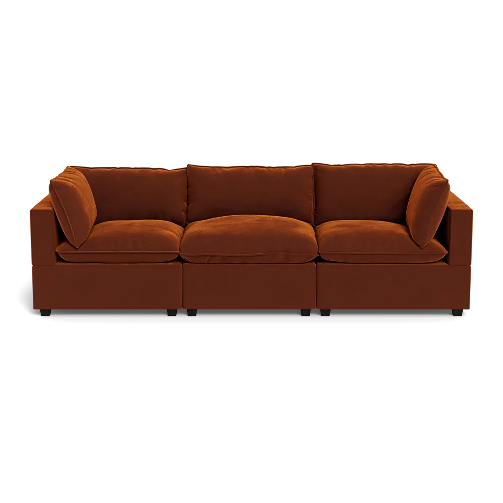 Kova Box Cushion Sofa 122"