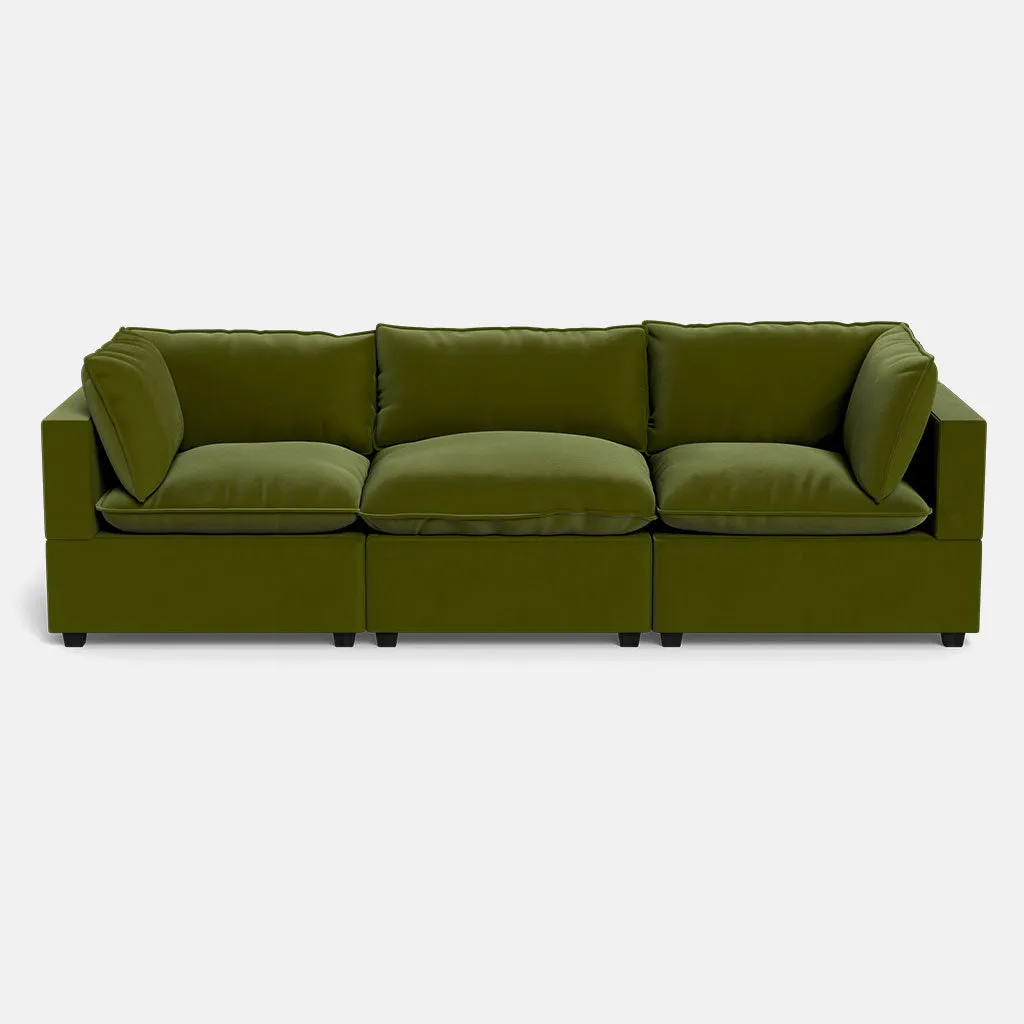 Kova Box Cushion Sofa 122"