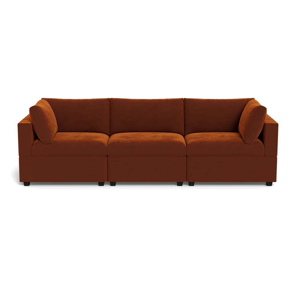 Kova Box Cushion Sofa 122"