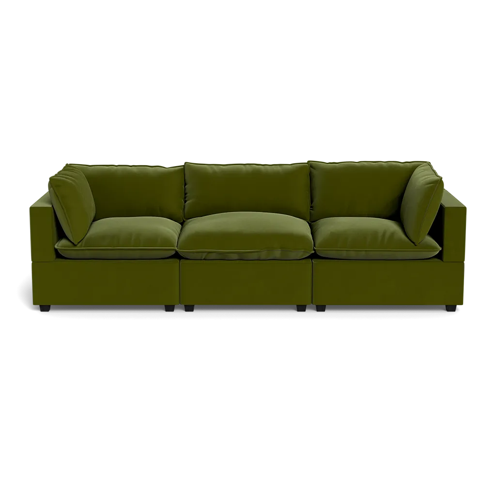 Kova Box Cushion Sofa 122"