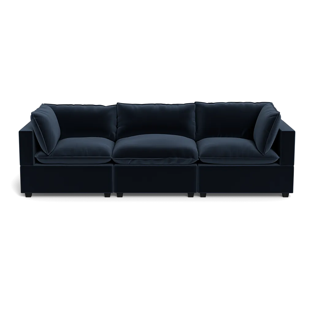 Kova Box Cushion Sofa 122"