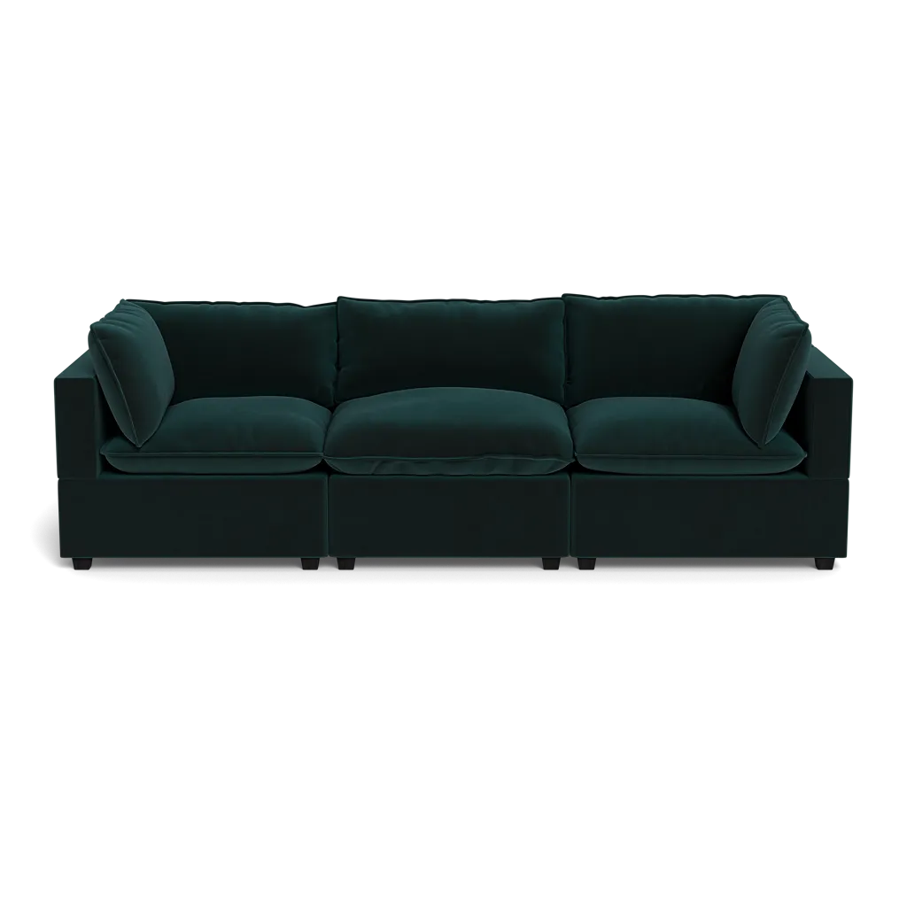 Kova Box Cushion Sofa 122"