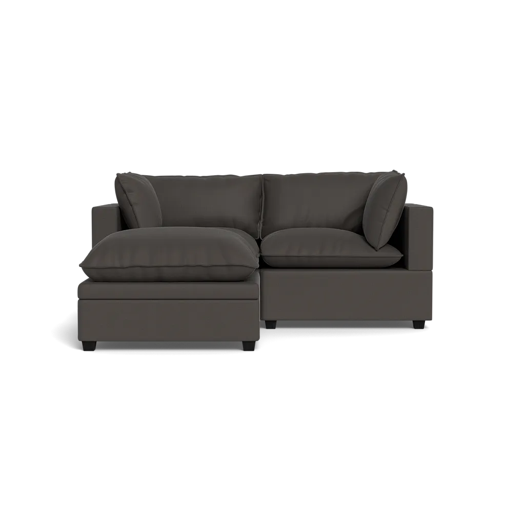 Kova Box Cushion Sofa 86"   Ottoman