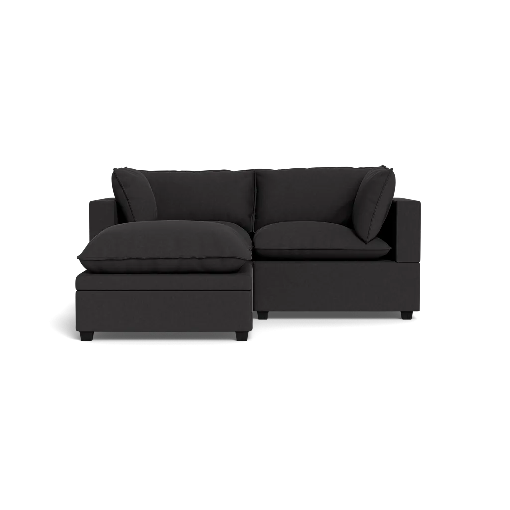 Kova Box Cushion Sofa 86"   Ottoman