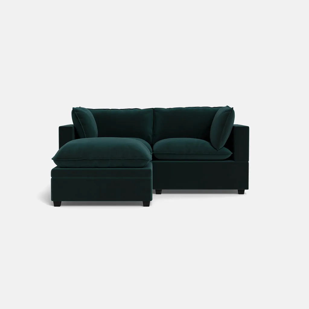 Kova Box Cushion Sofa 86"   Ottoman