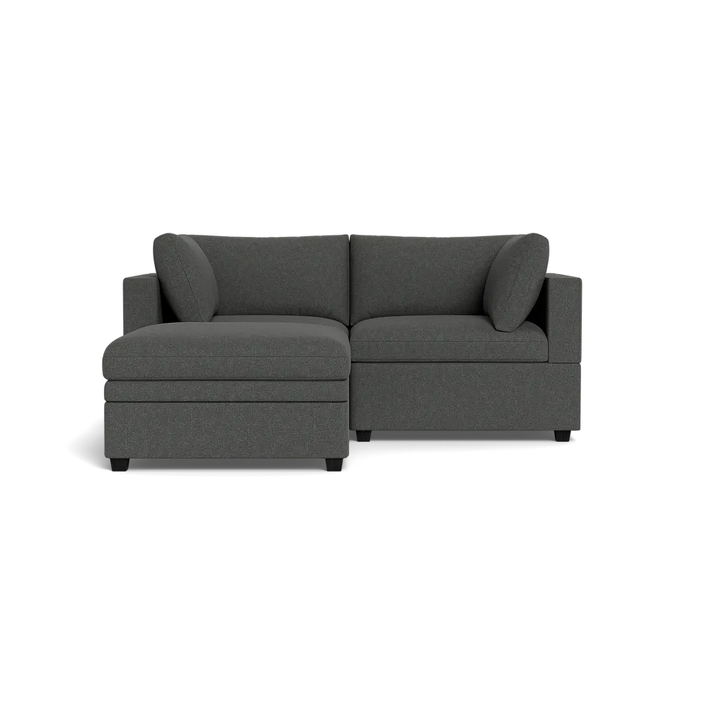 Kova Box Cushion Sofa 86"   Ottoman