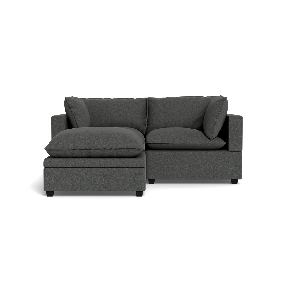 Kova Box Cushion Sofa 86"   Ottoman