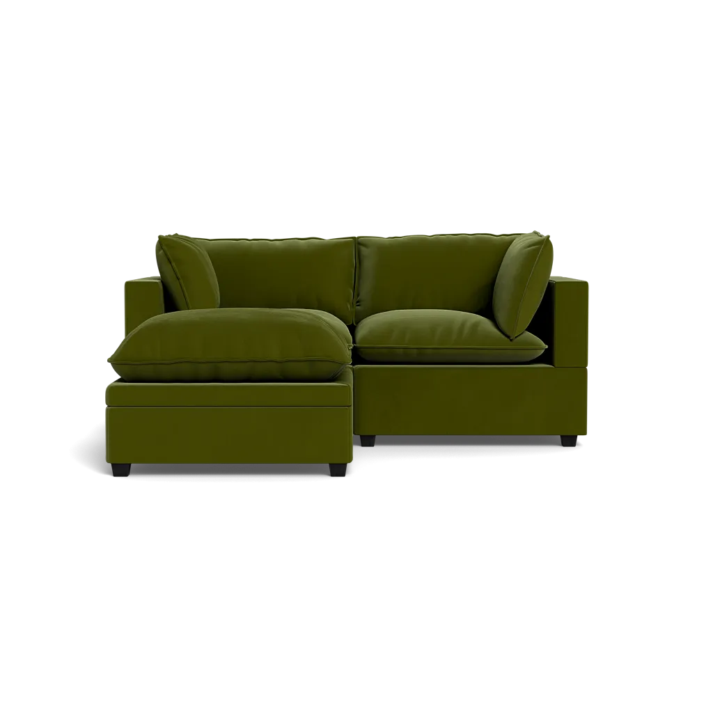 Kova Box Cushion Sofa 86"   Ottoman
