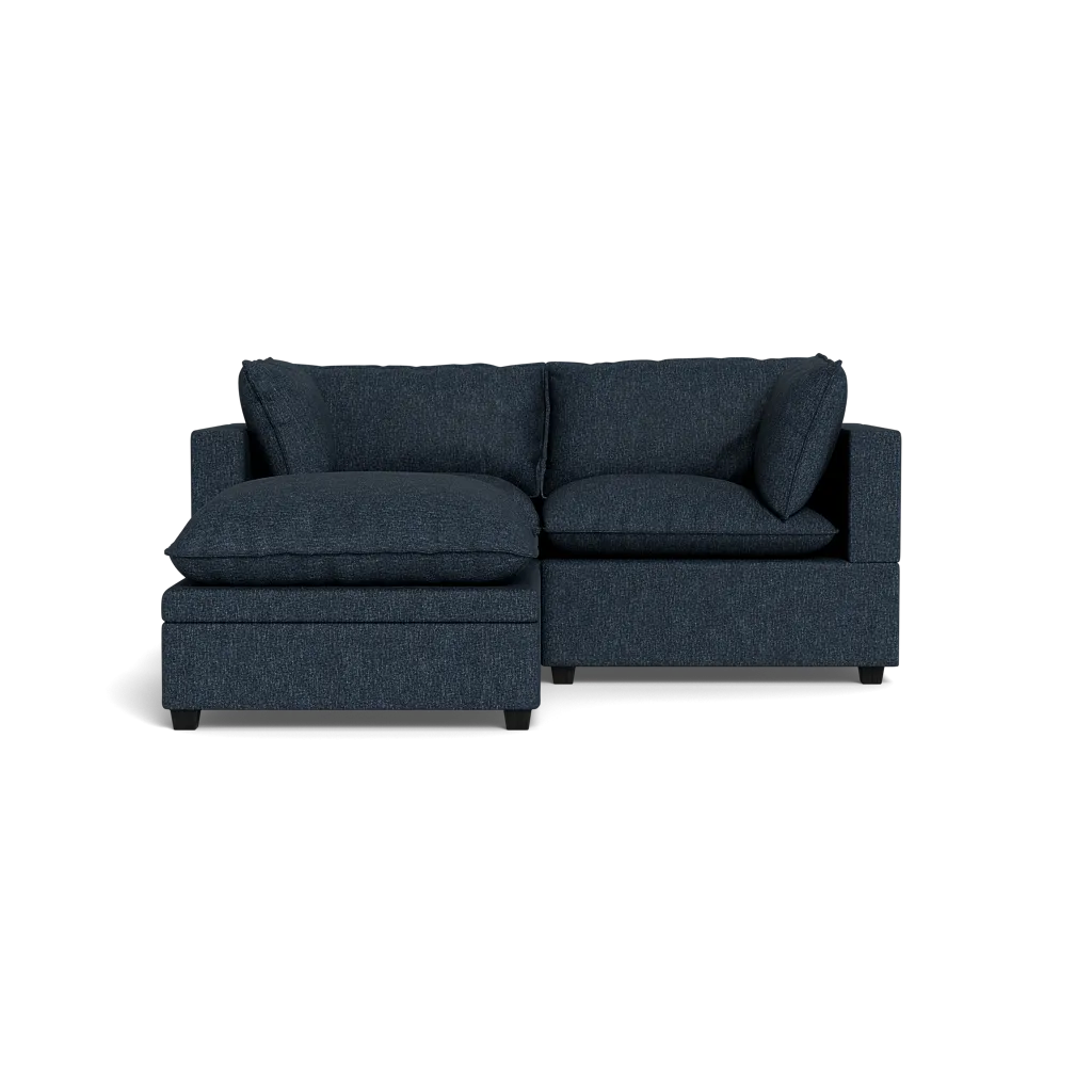 Kova Box Cushion Sofa 86"   Ottoman
