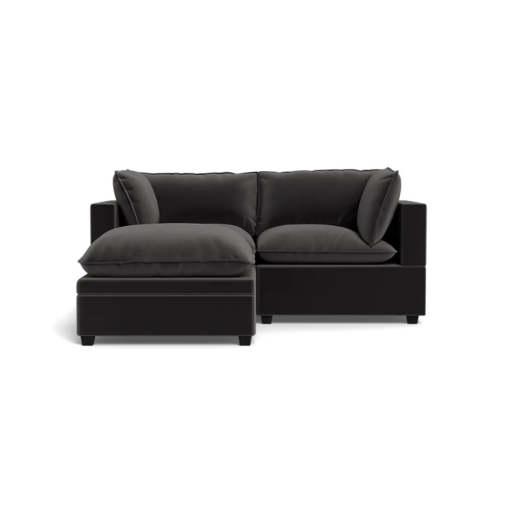 Kova Box Cushion Sofa 86"   Ottoman