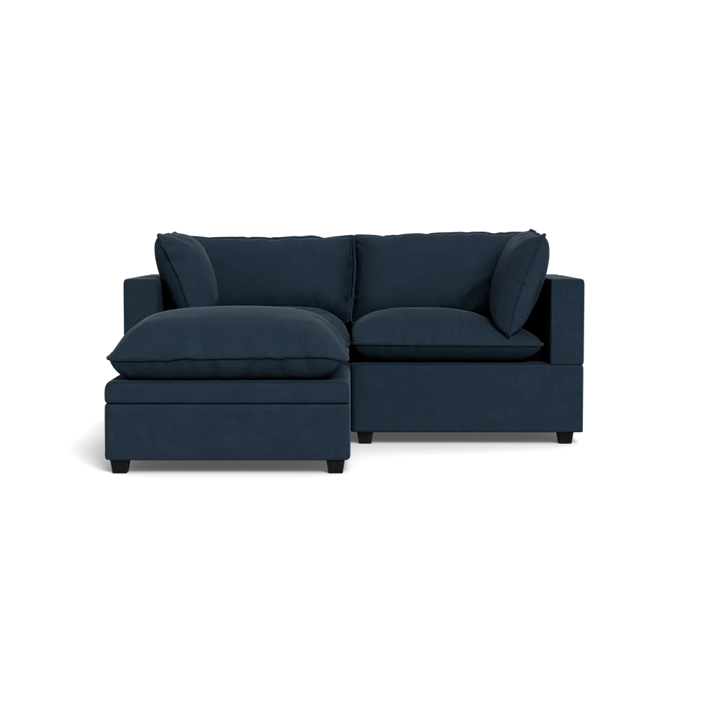 Kova Box Cushion Sofa 86"   Ottoman