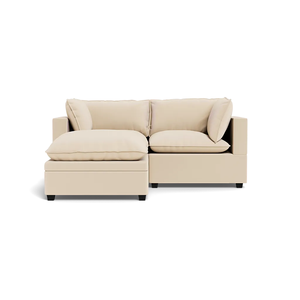 Kova Box Cushion Sofa 86"   Ottoman