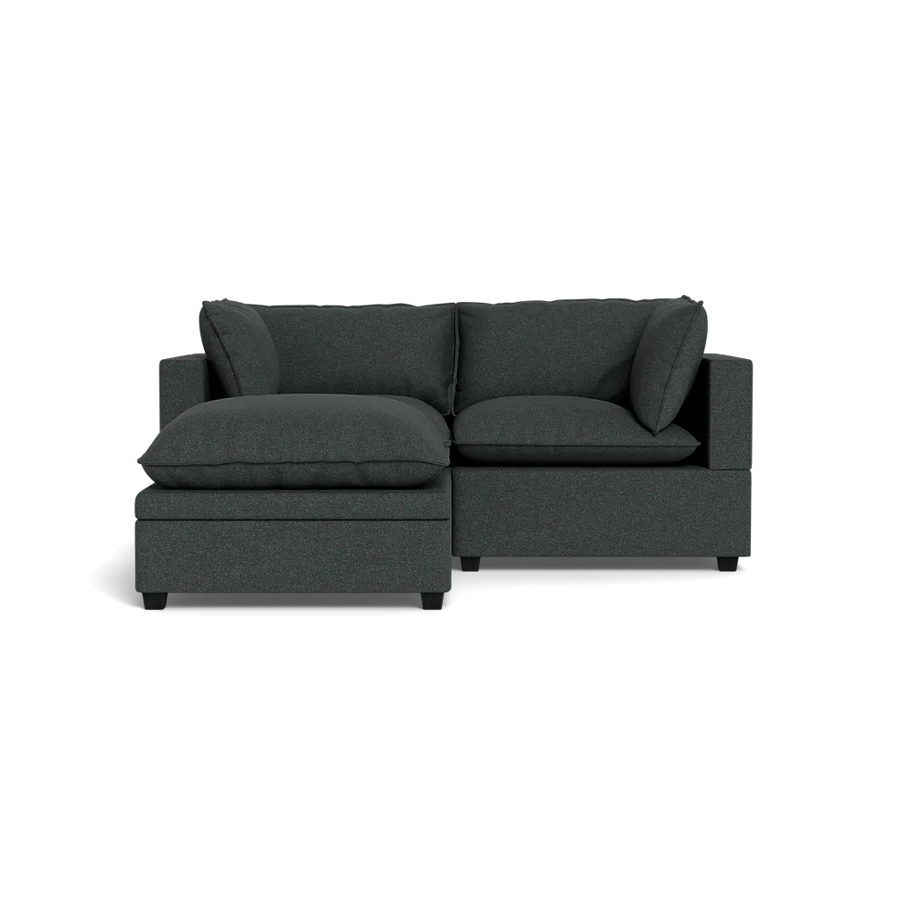 Kova Box Cushion Sofa 86"   Ottoman