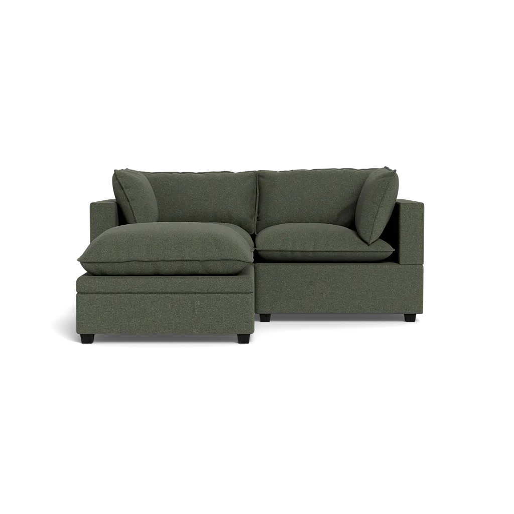 Kova Box Cushion Sofa 86"   Ottoman