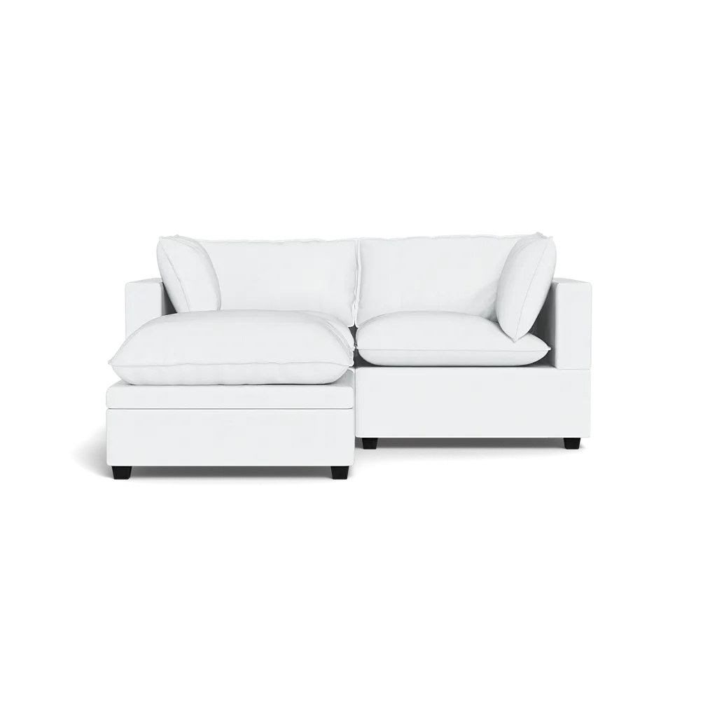 Kova Box Cushion Sofa 86"   Ottoman
