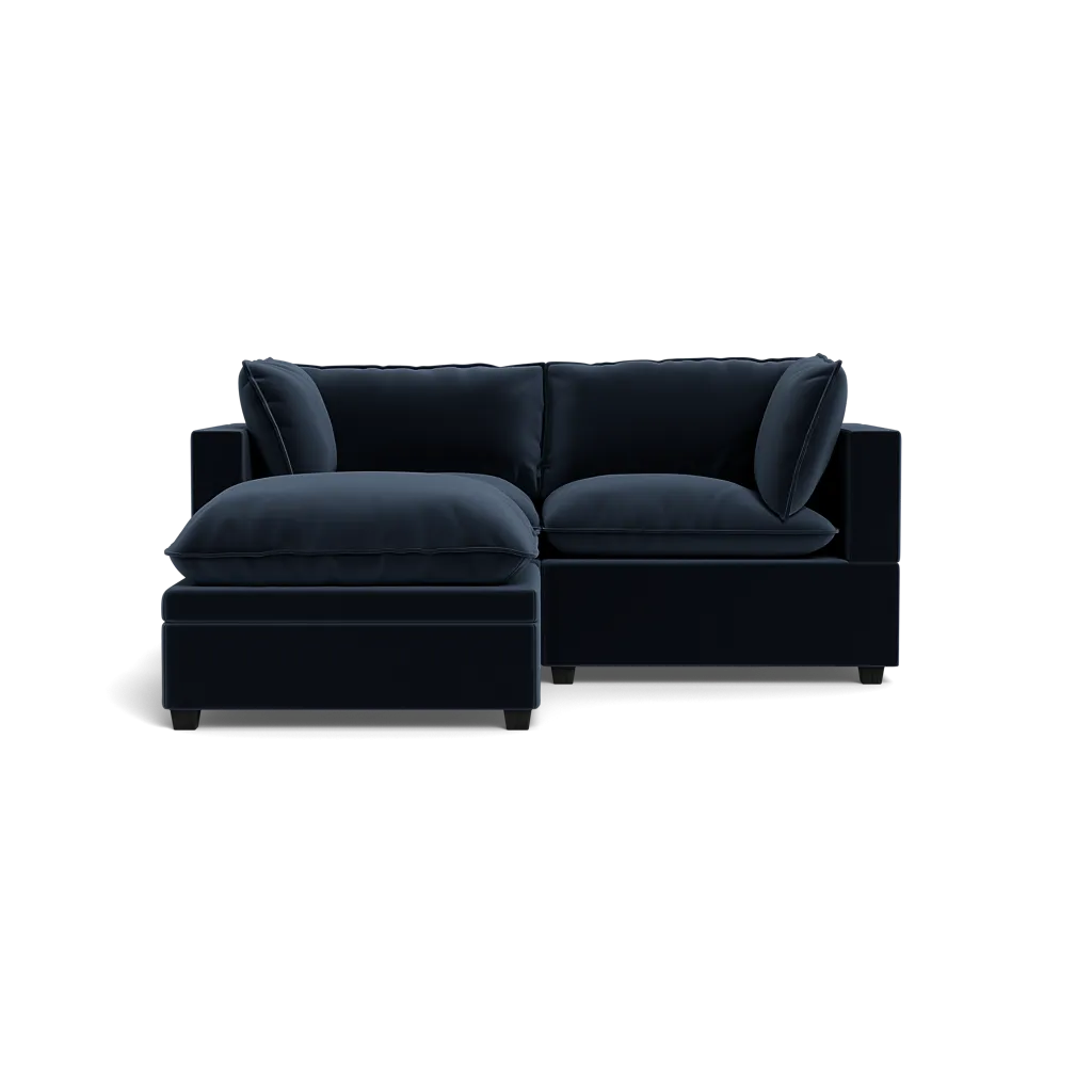 Kova Box Cushion Sofa 86"   Ottoman